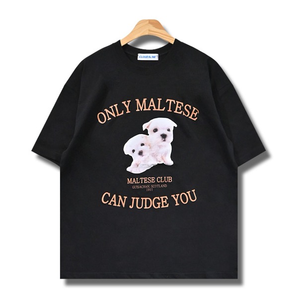 브루클 강아지 반팔 티셔츠